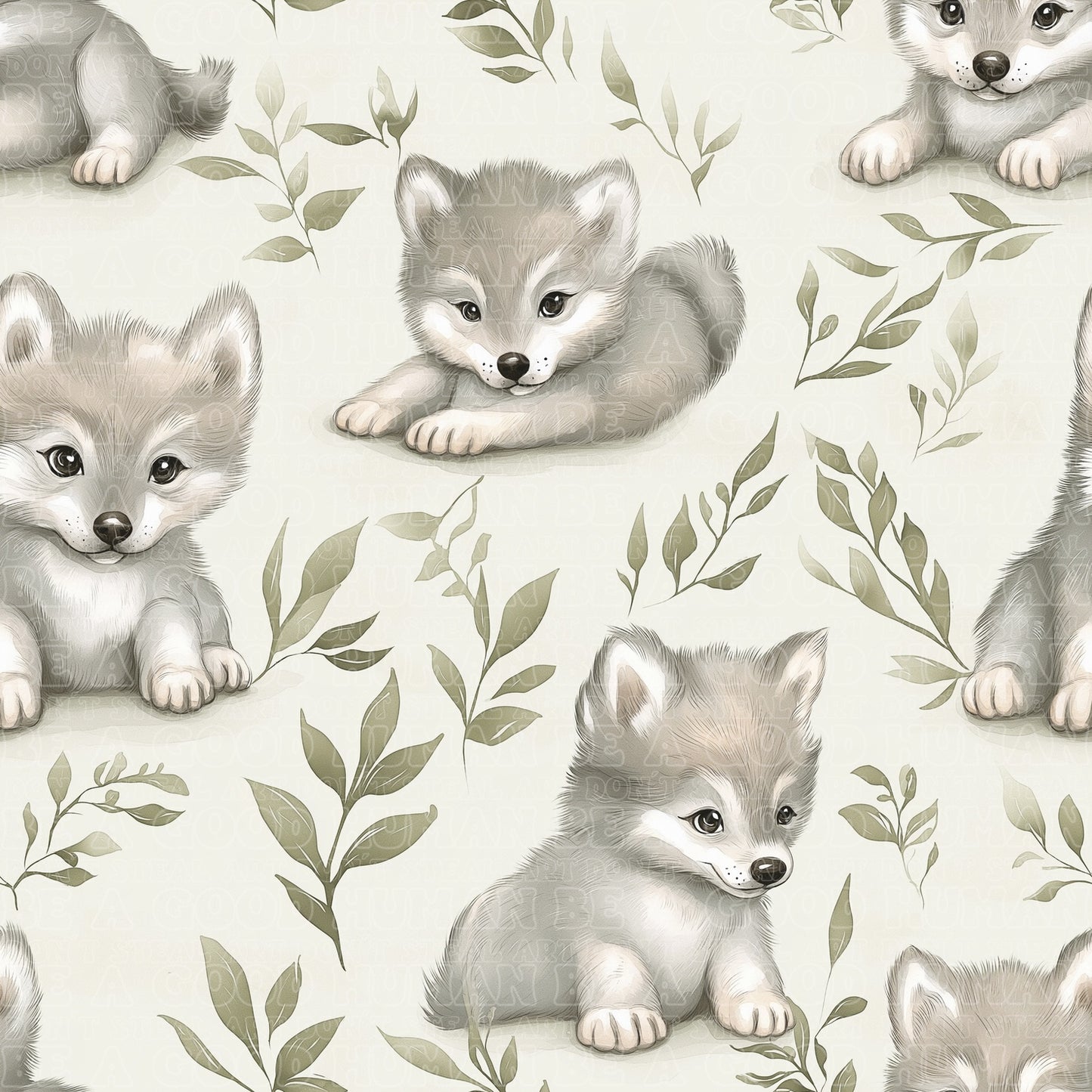 Animals baby wolf