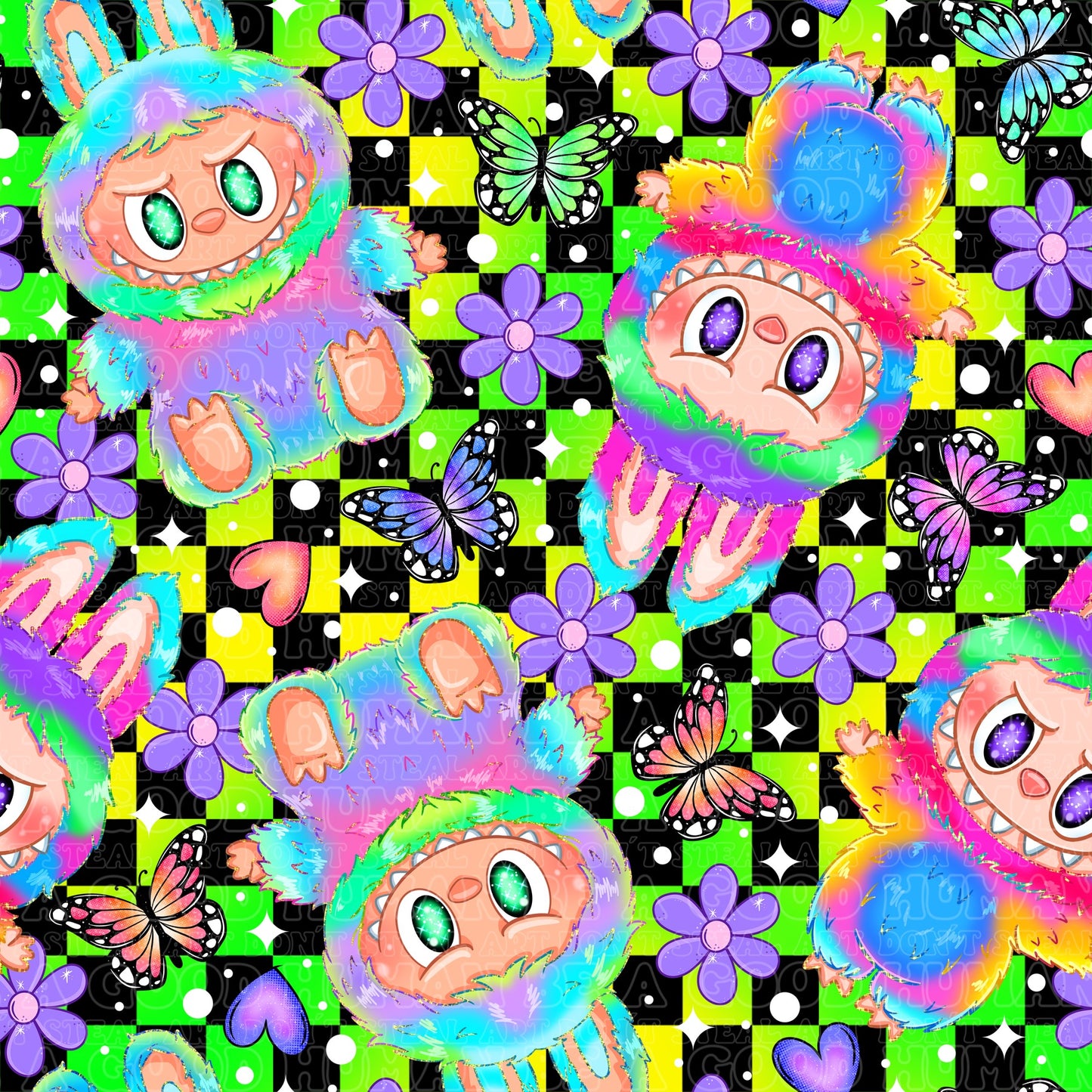 Labubu 45 rainbow