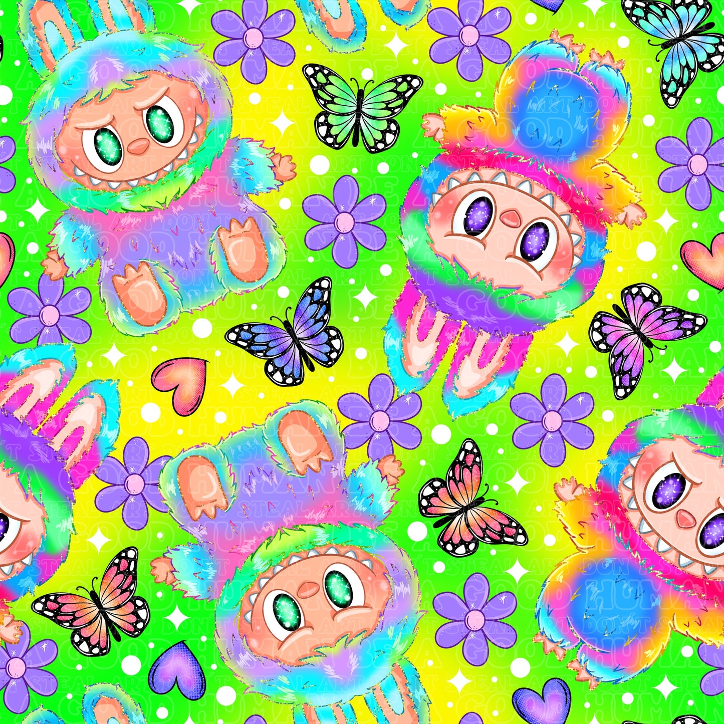 Labubu 44 rainbow