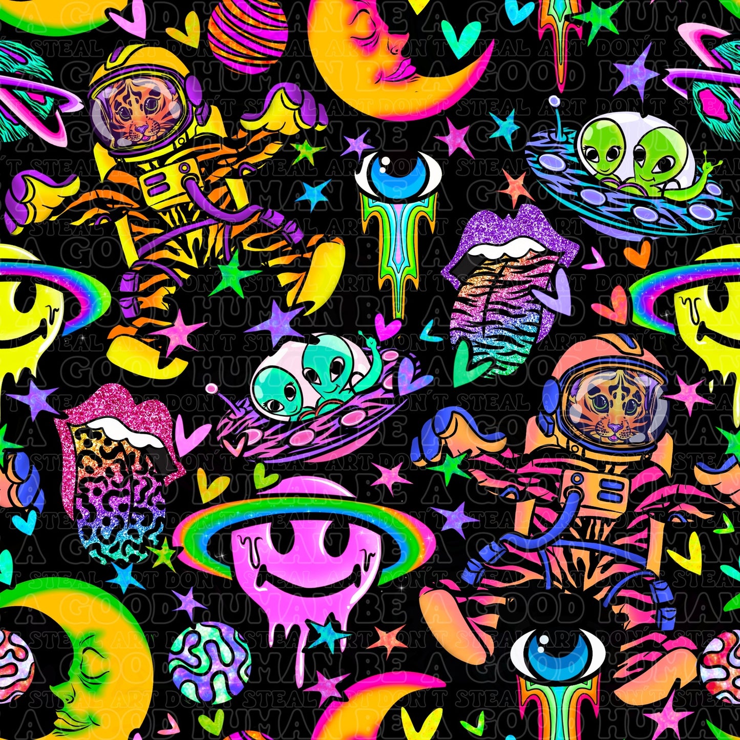 Bright Lisa Frank space