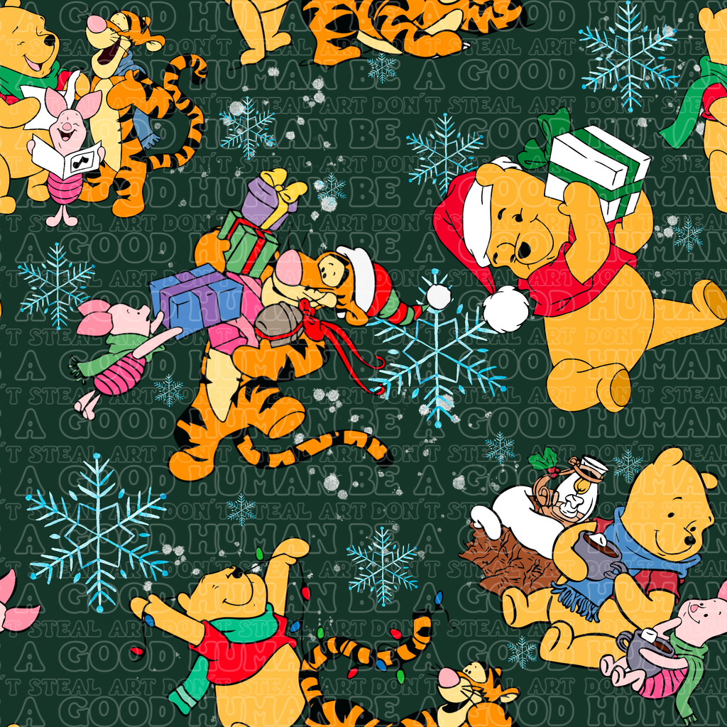 Christmas Pooh bear and friends 2