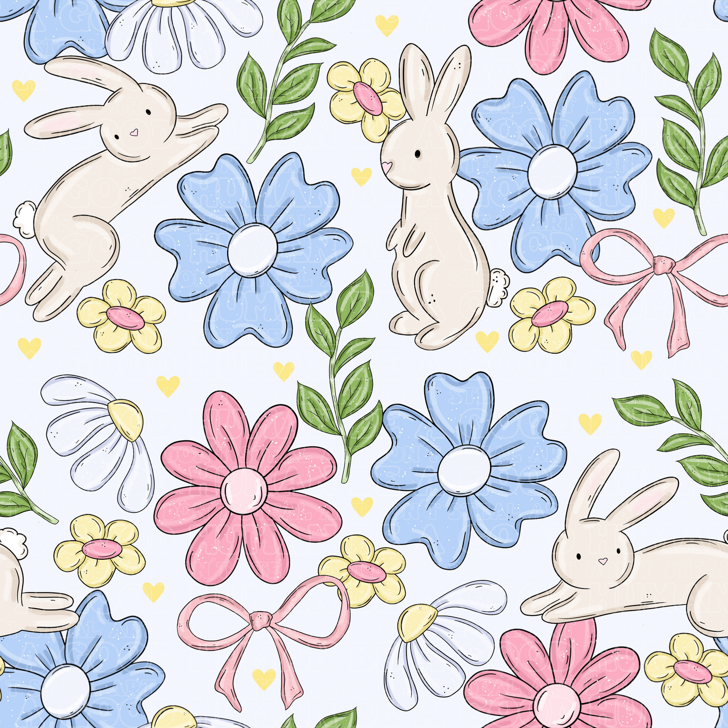 Florals 27 bunnies