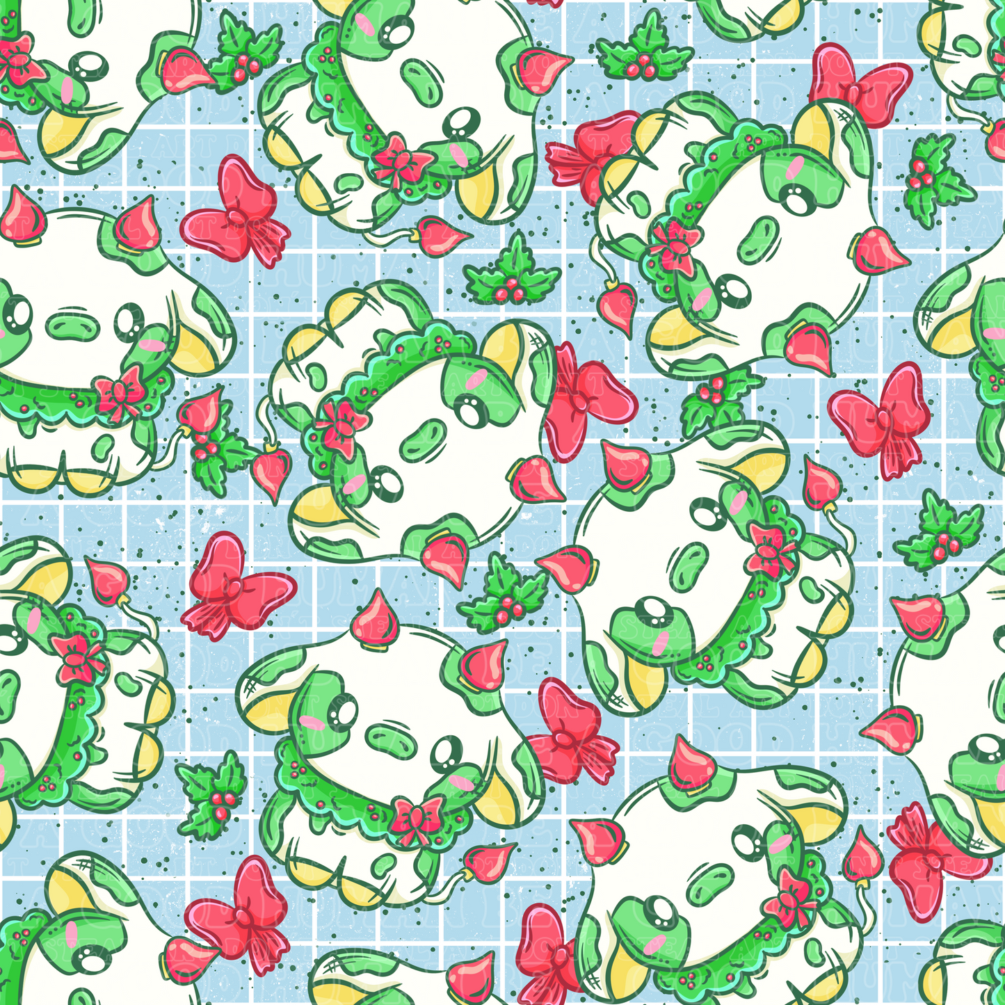Christmas cute cows