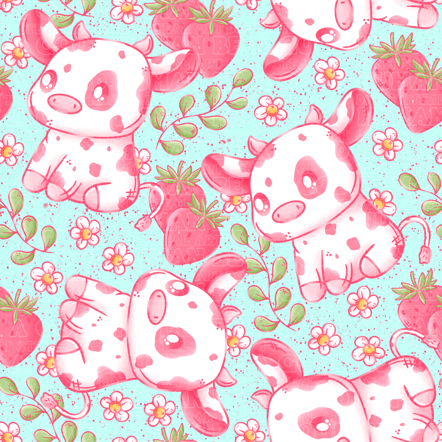 Farm animals strawberry cows 5