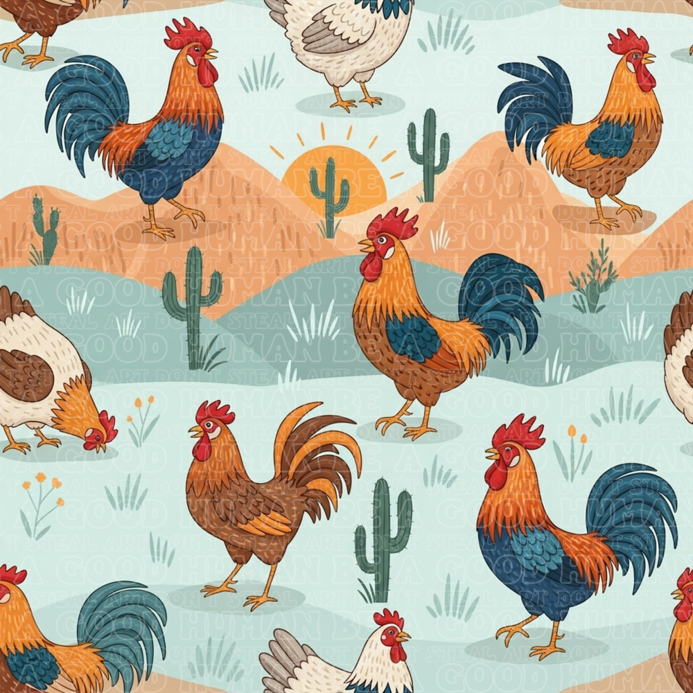 Farm animals chickens