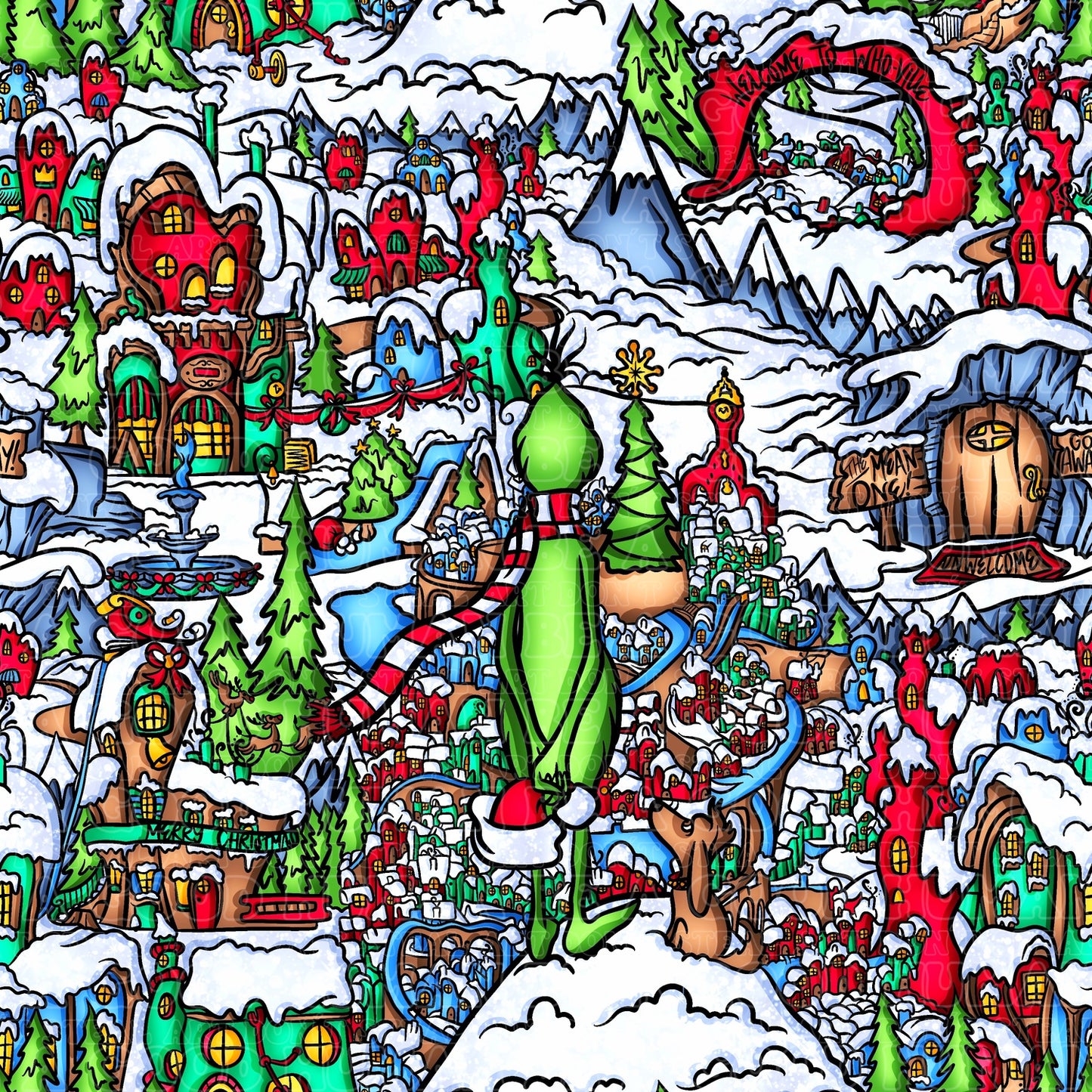Bright Whoville Grinch