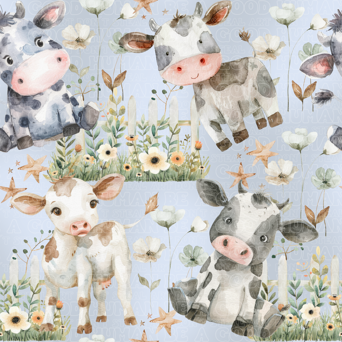 Farm animals cute cows