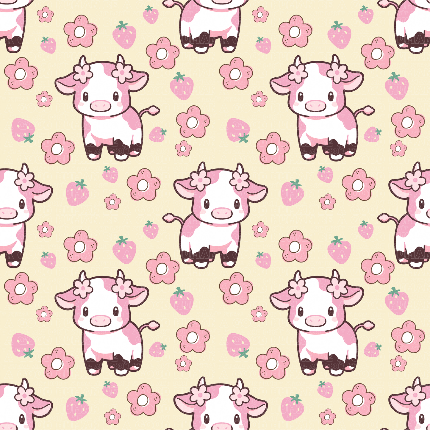 Farm animals strawberry cows 3