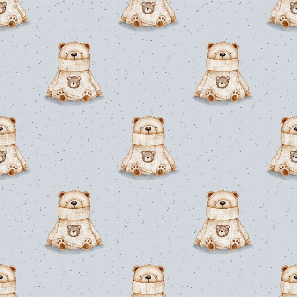 Animals bear is a sweater