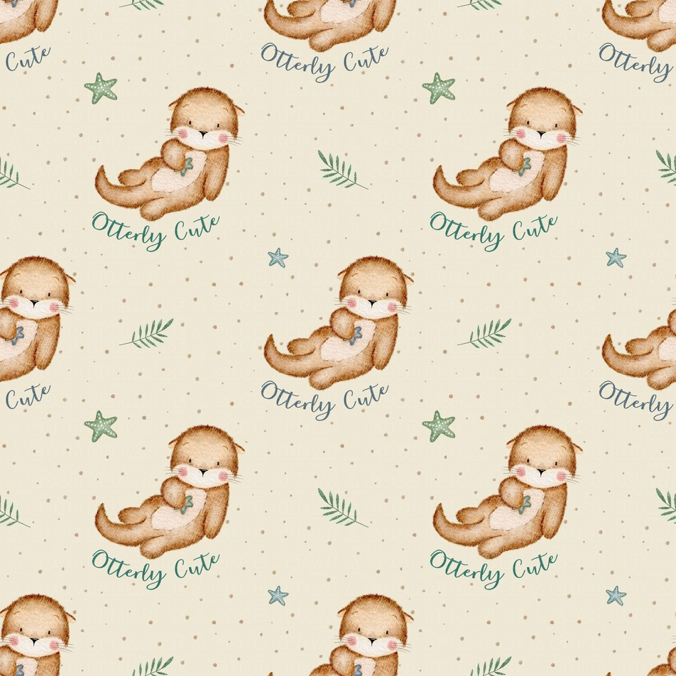 Animals otter sand
