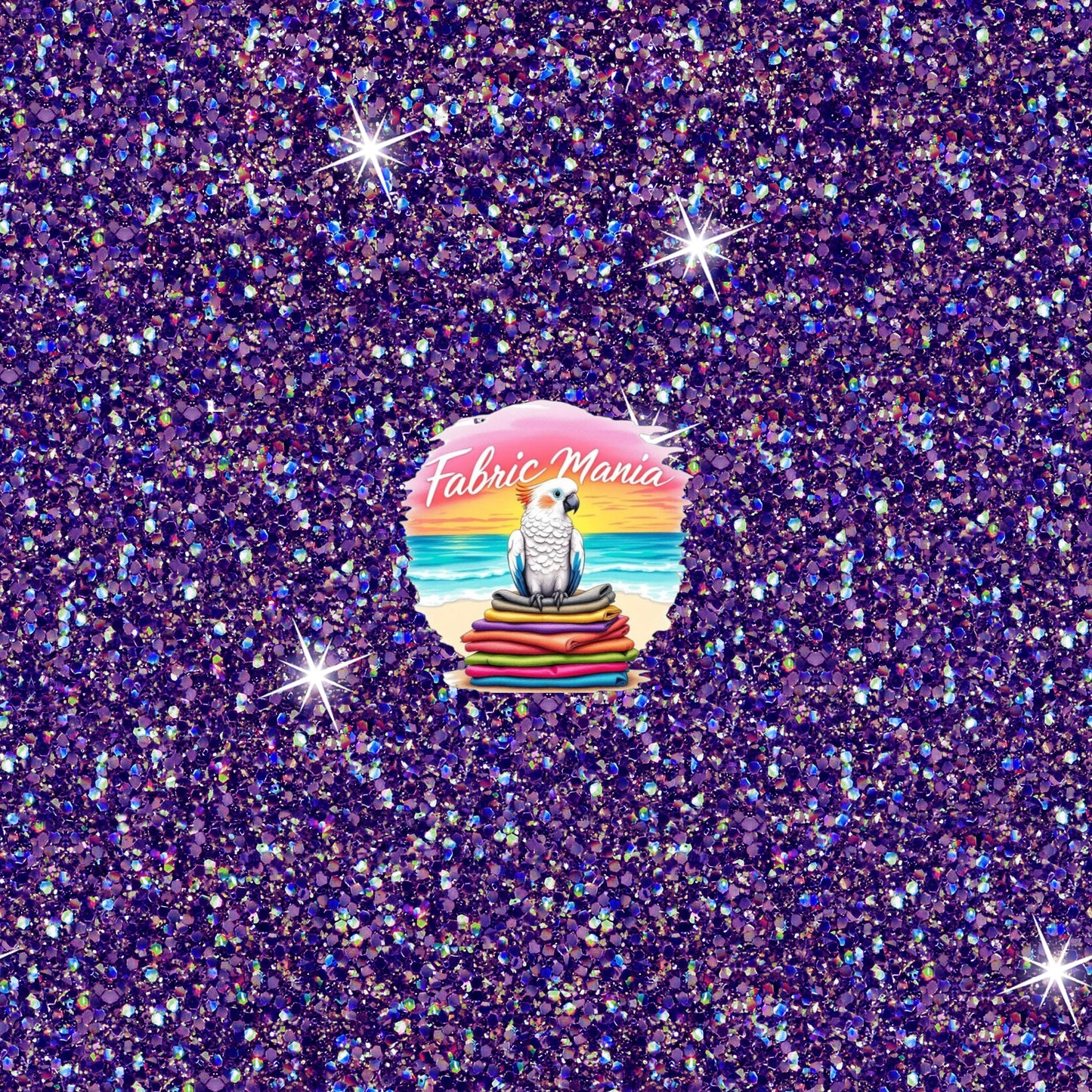 Cotton Lycra 220GSM Glitter Dark Purple