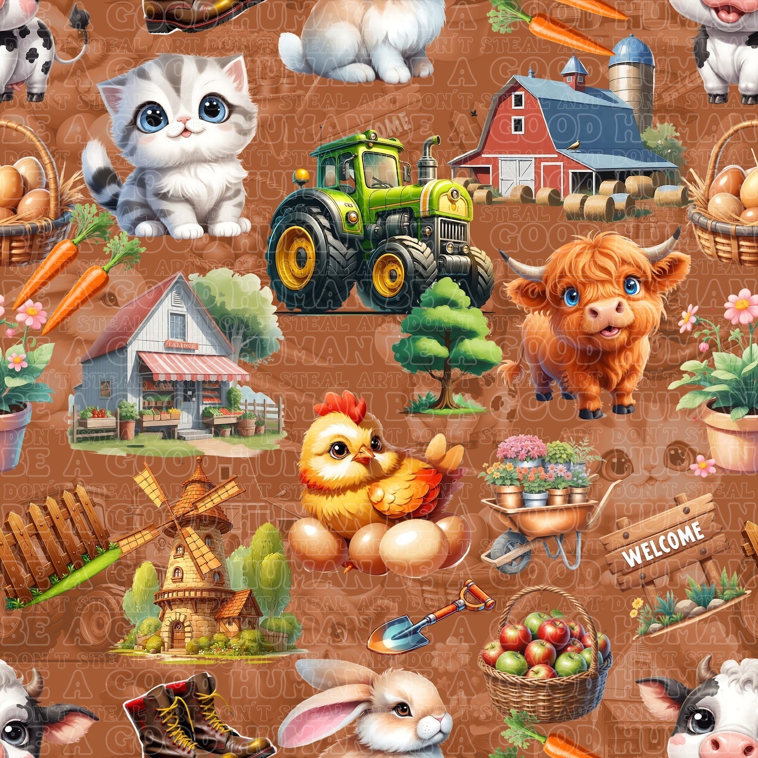 Farm and farm animals