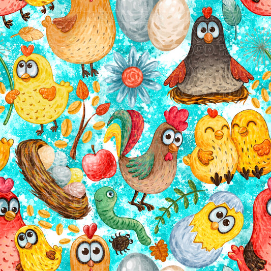Farm animals chickens 8