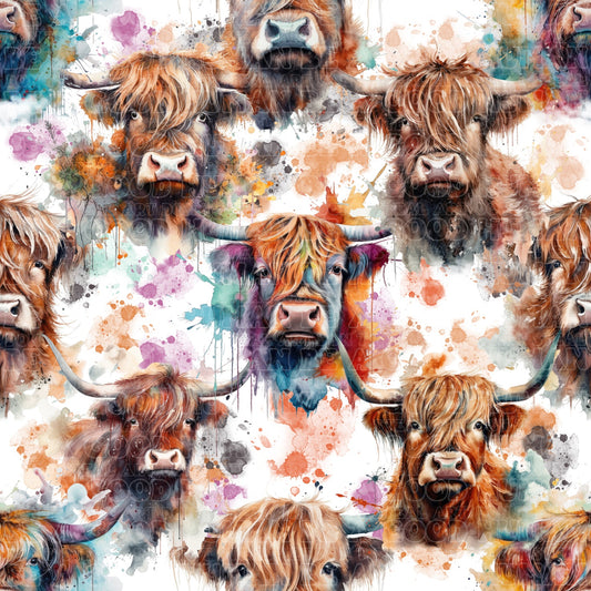 Farm animals highland cows