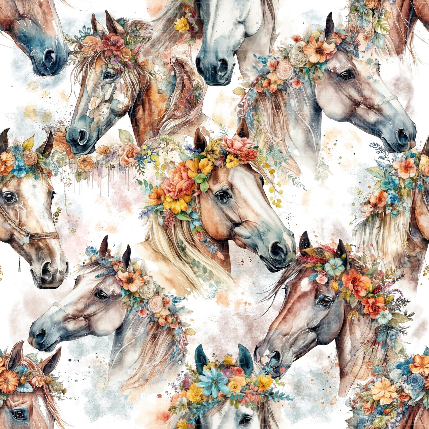 Farm animals horses