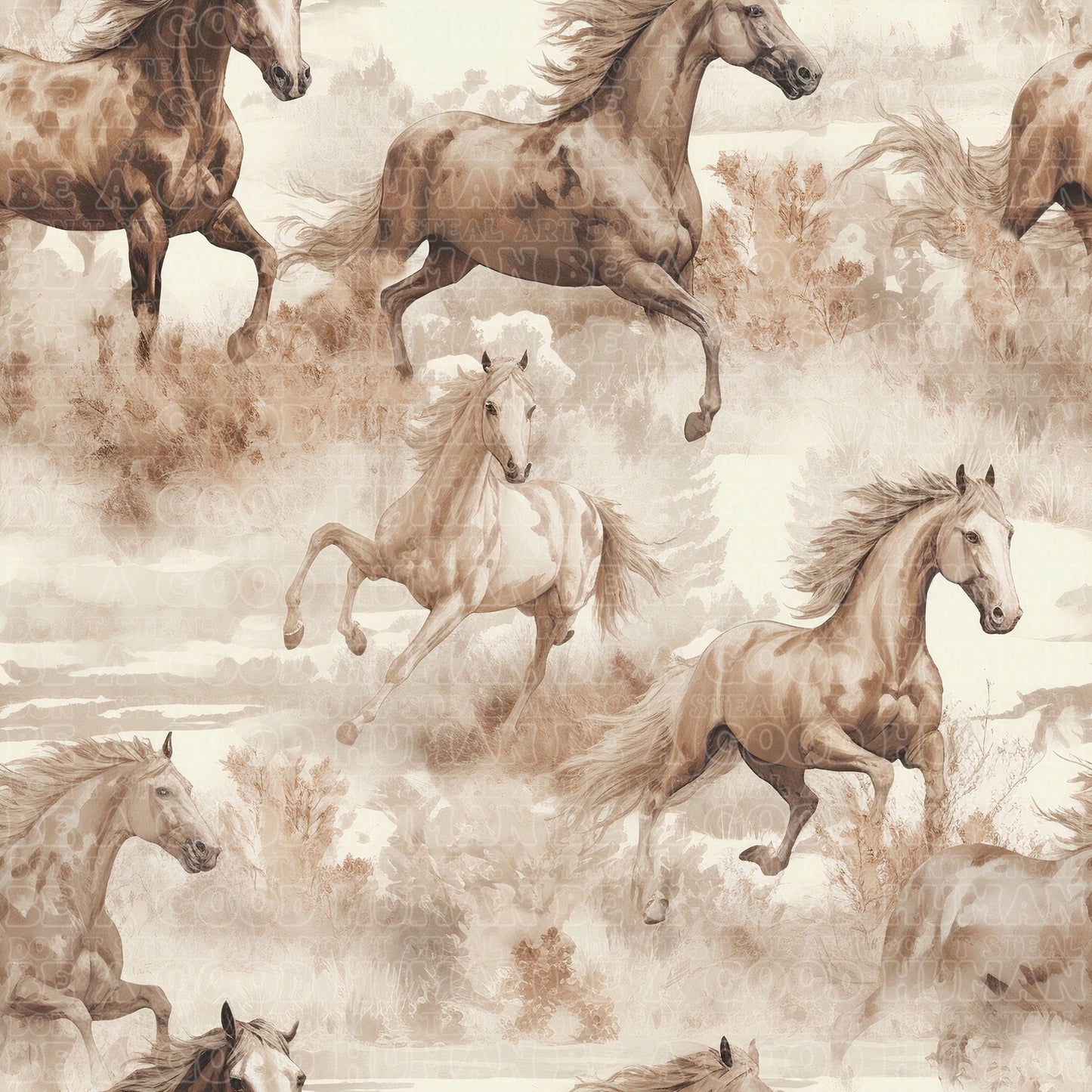 Farm animals horses