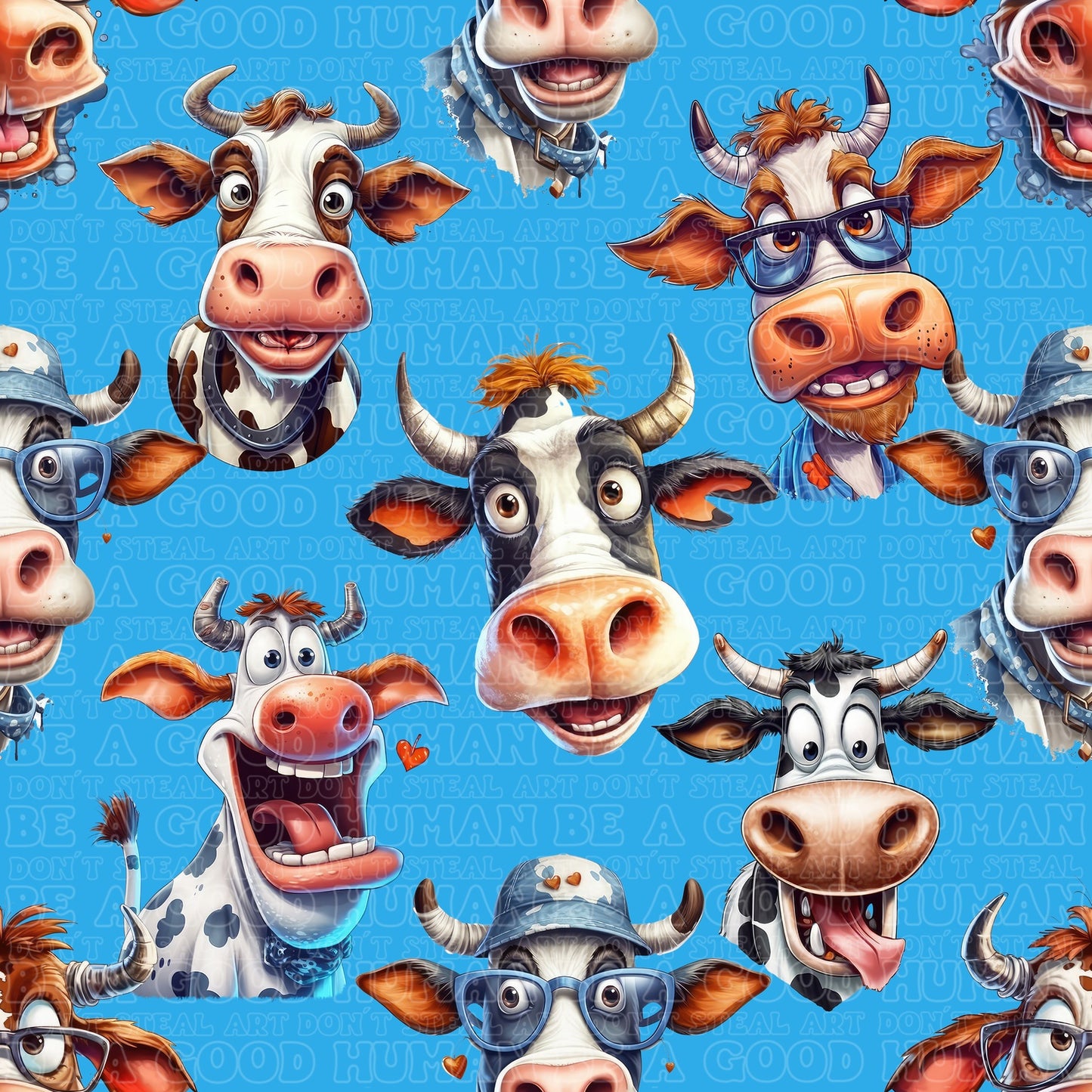Farm animals funny cows