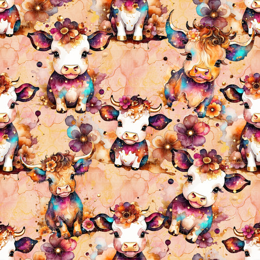Farm animals cows sand