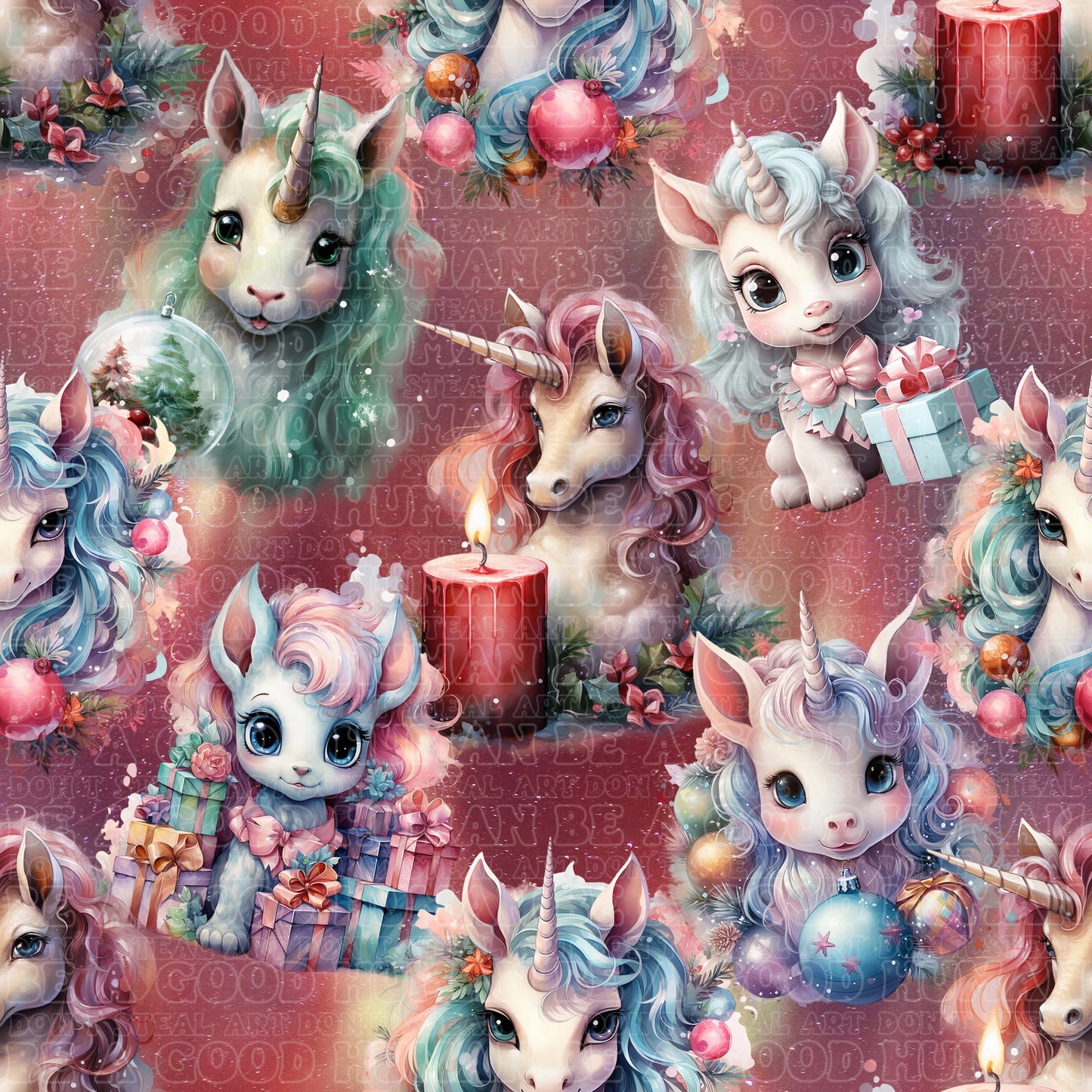 Christmas unicorns