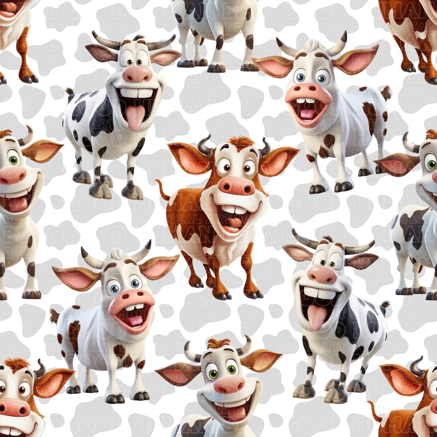Farm animals cows