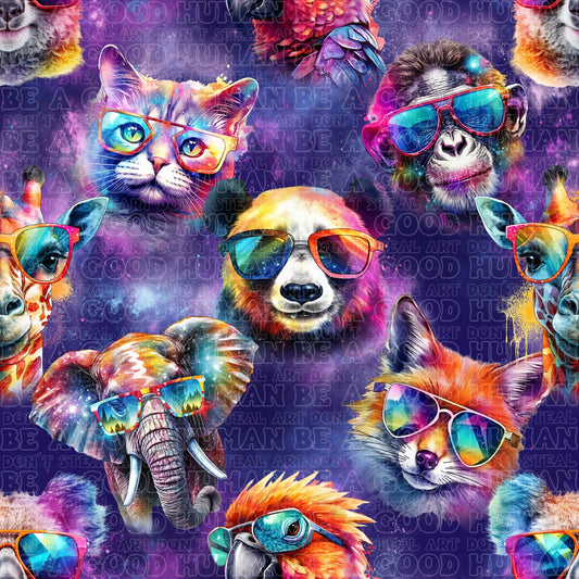Animals in glasses