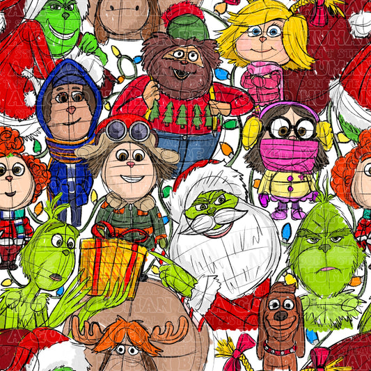 Christmas Grinch stacked
