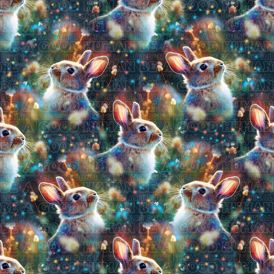 Animals glowing rabbits