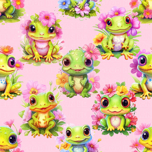 Animals frogs pink
