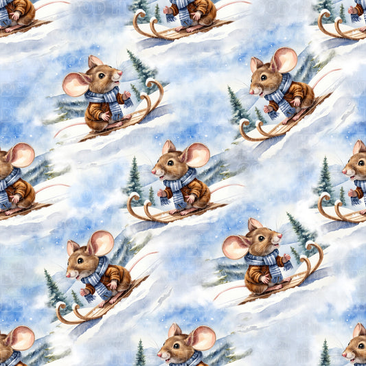 Animals mouse snow