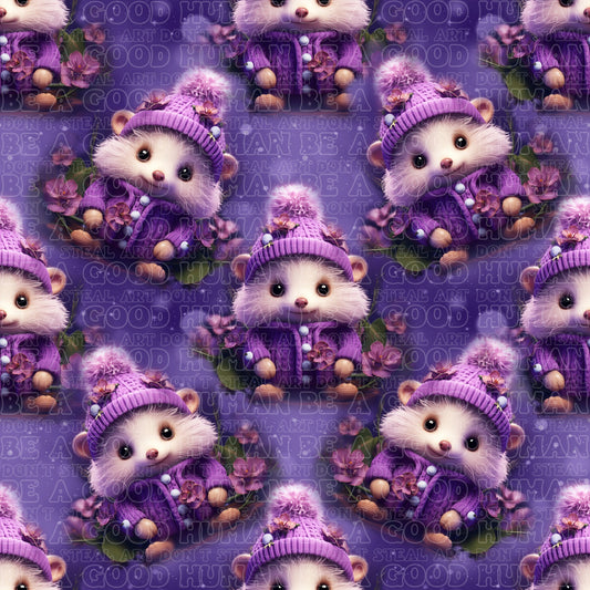 Animals mouse purple