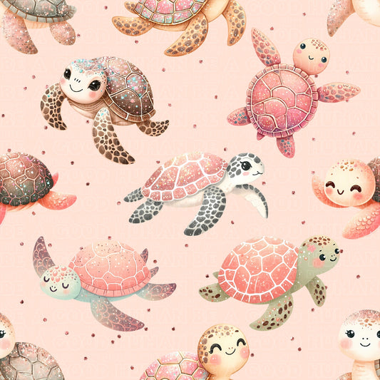 Animals pink turtles