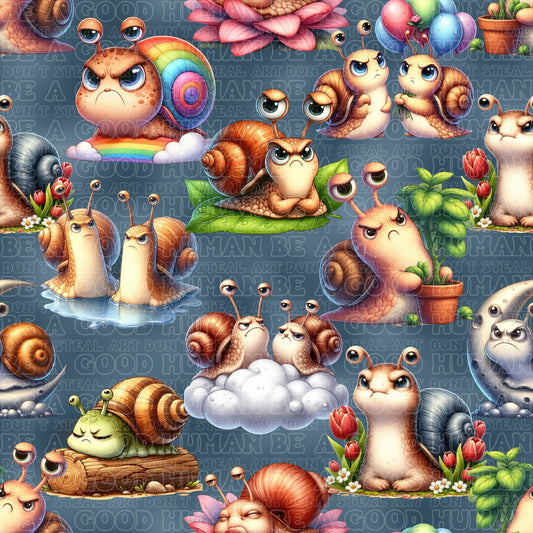 Animals grumpy snails