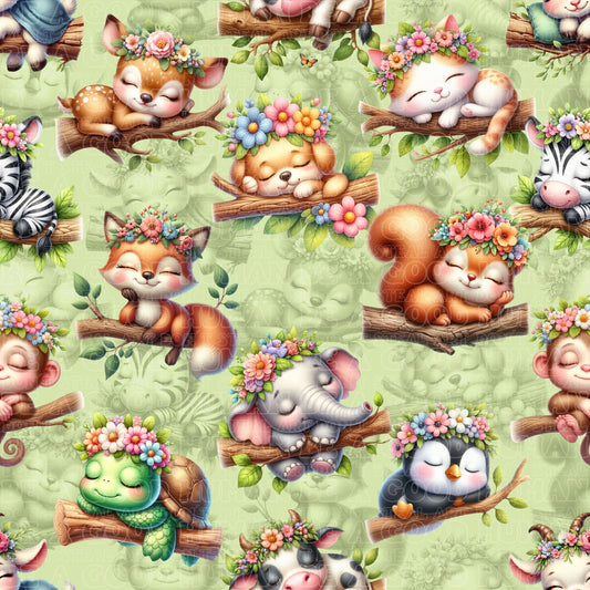 Animals sleeping