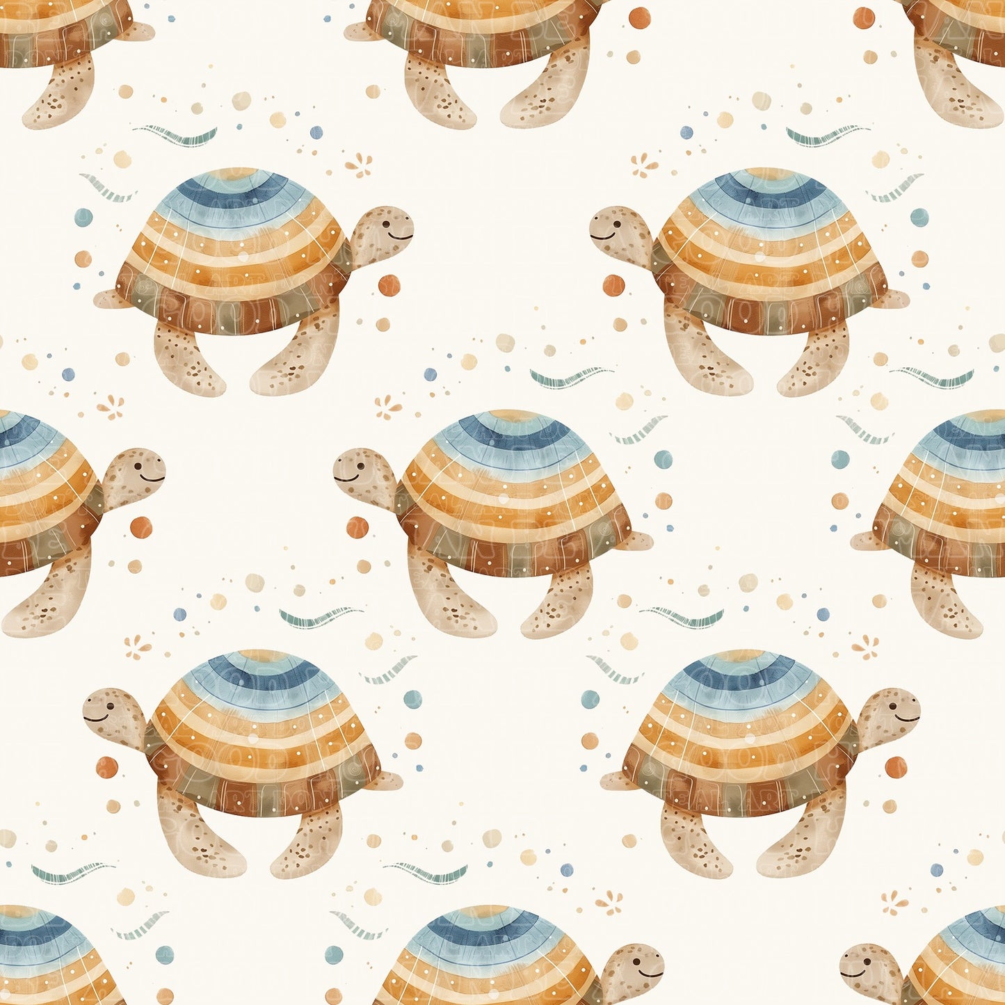 Animals turtles cream