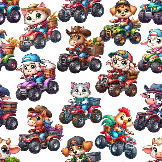 Farm animals buggy