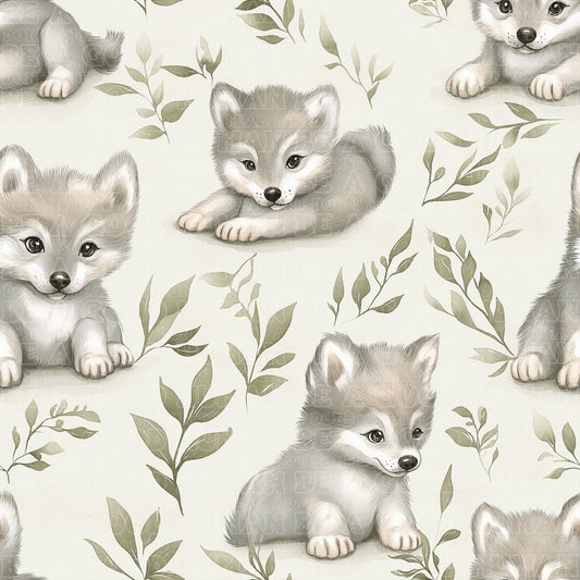 Animals baby wolf