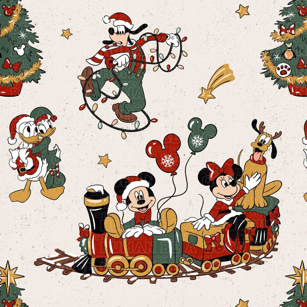 Christmas Mickey train