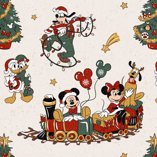 Christmas Mickey train