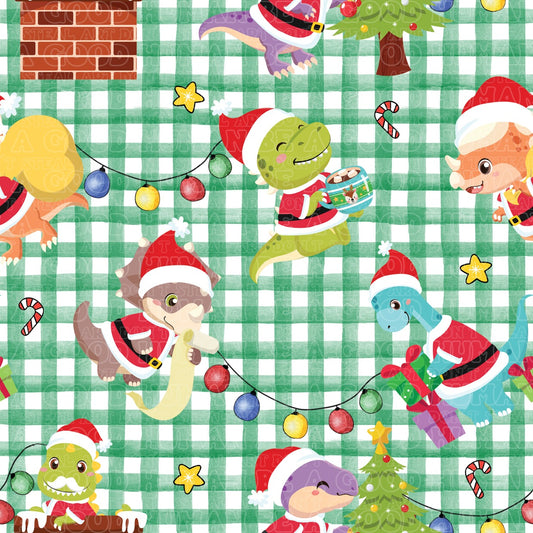 Christmas dinos check