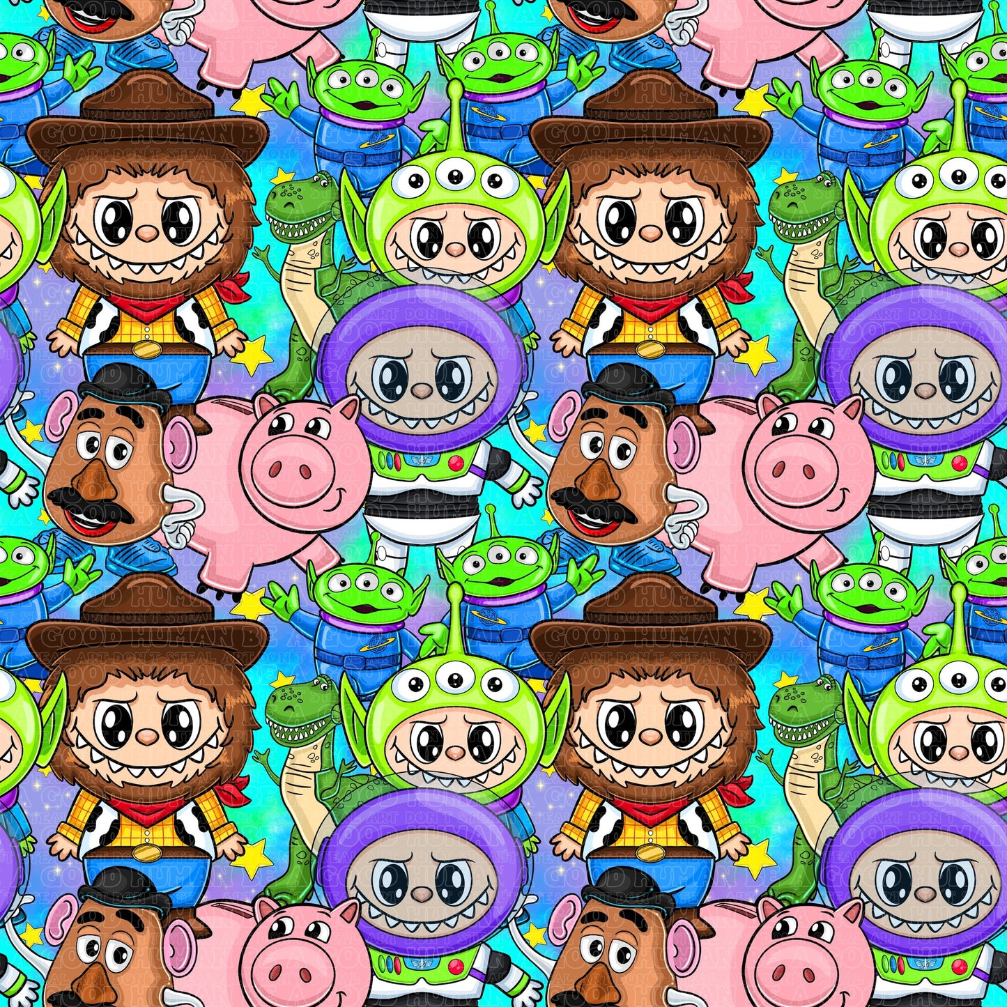 Labubu 13 Toy Story blue