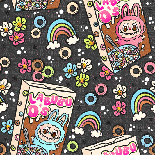 Labubu 6 cereal charcoal