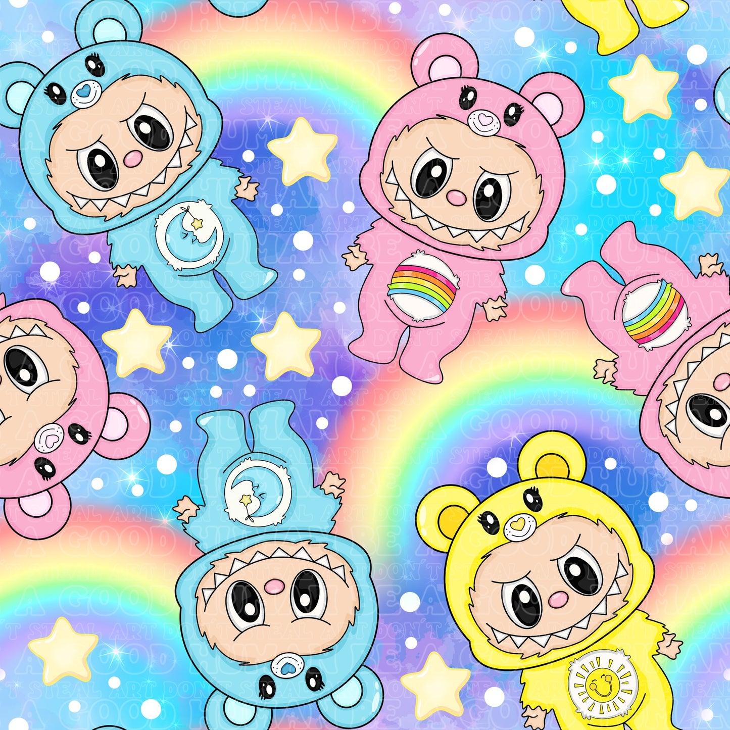 Labubu 24 rainbows