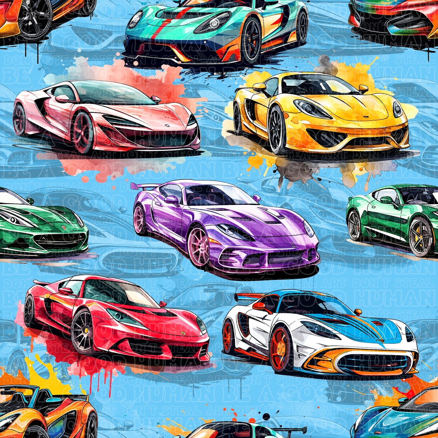Sports Cars blue