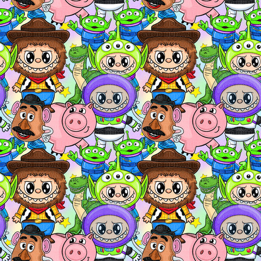 Labubu 11 Toy Story rainbow
