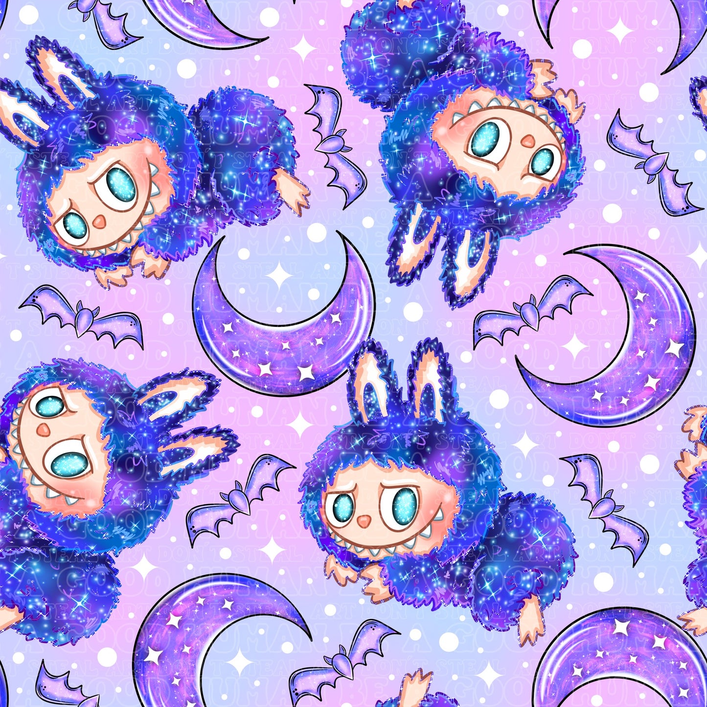 Labubu 77 bats moons