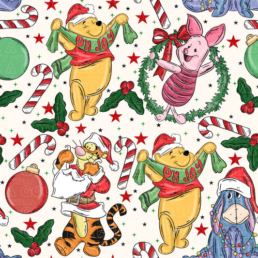 Christmas Pooh Bear cream