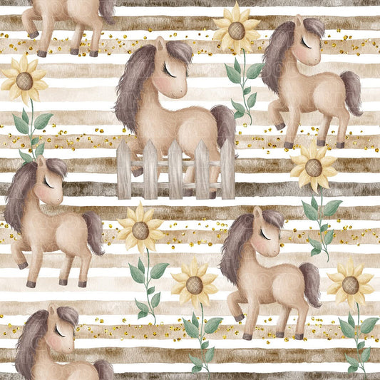 Farm animals pretty horses