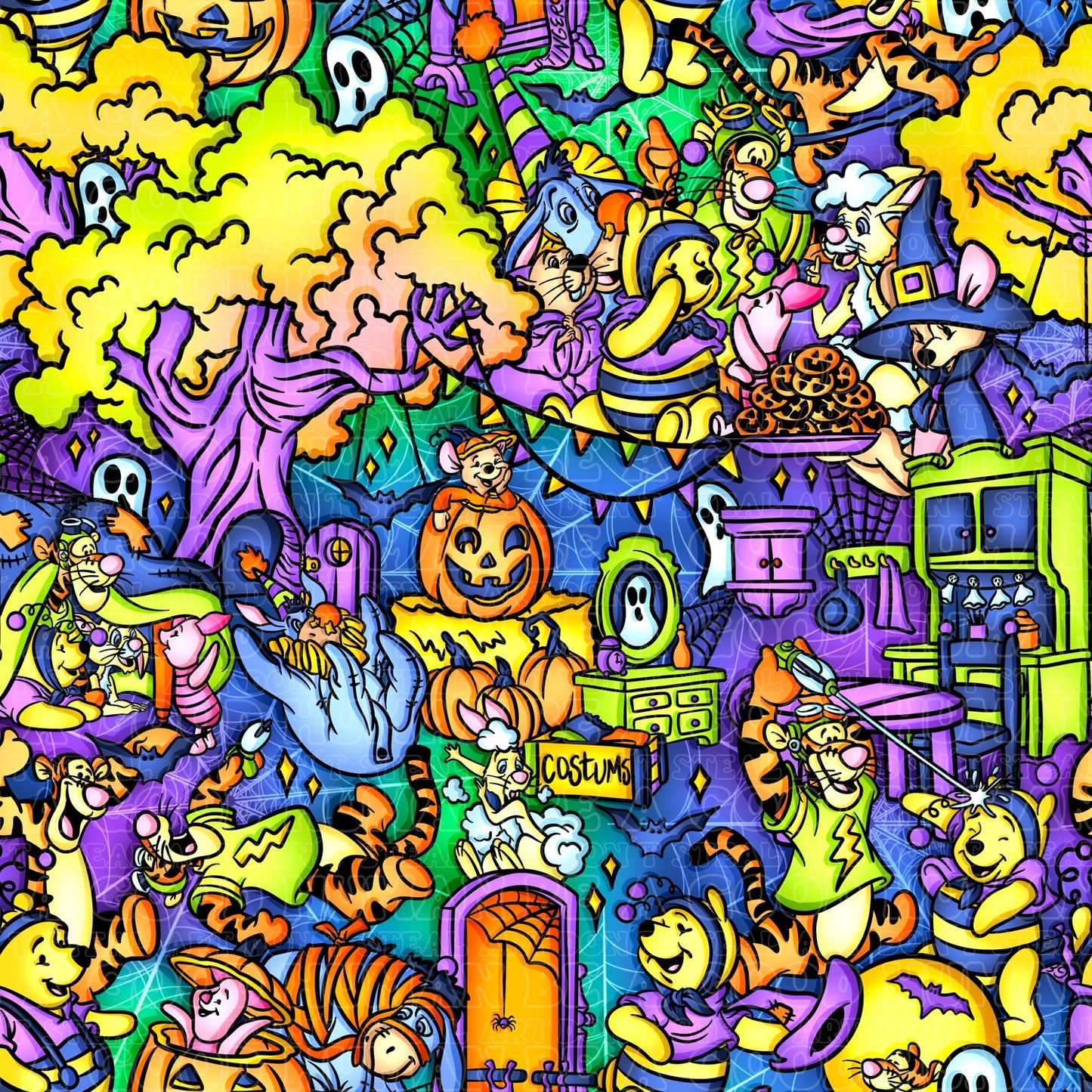 Bright Pooh Halloween