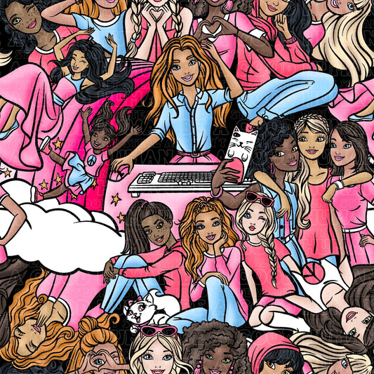 Bright Barbie and friends