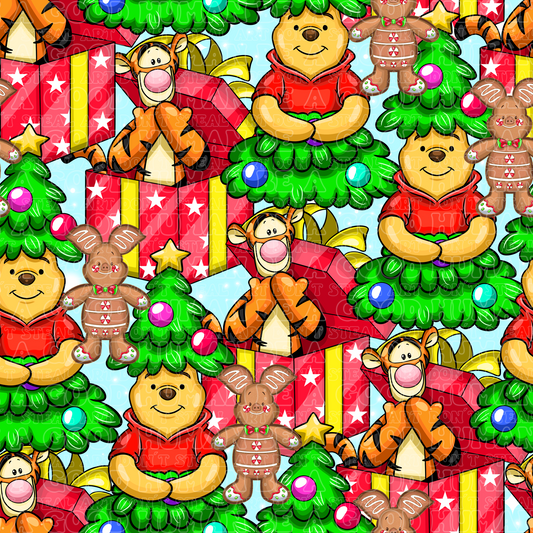 Christmas Pooh bear and friends 5